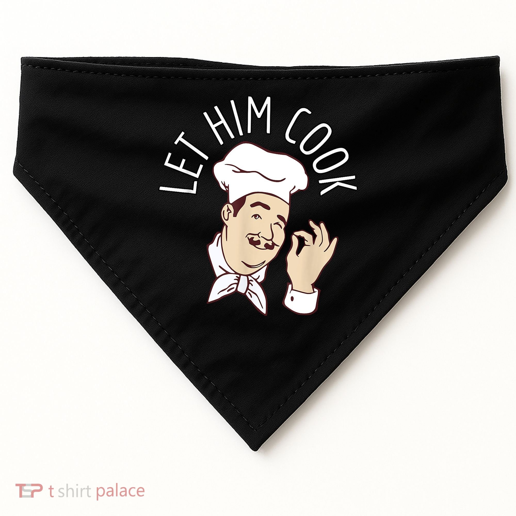 Let Him Cook Meme USA-Made Doggie Bandana
