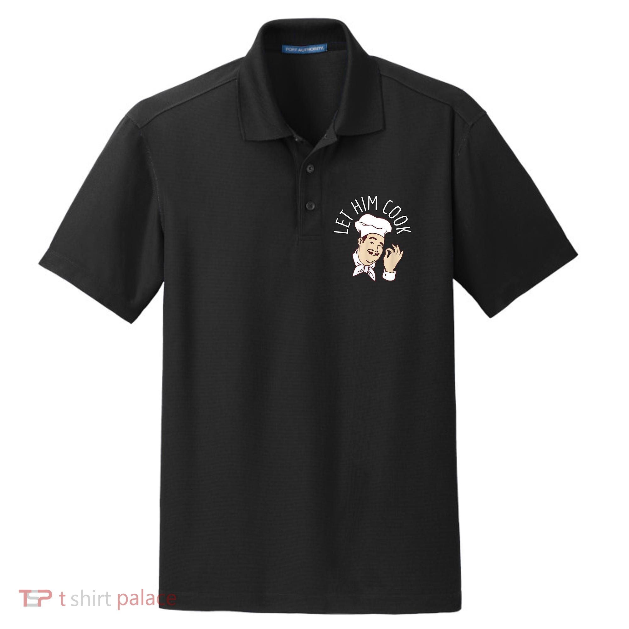 Let Him Cook Meme Dry Zone Grid Polo