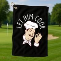 Let Him Cook Meme Golf Towel thumb 1