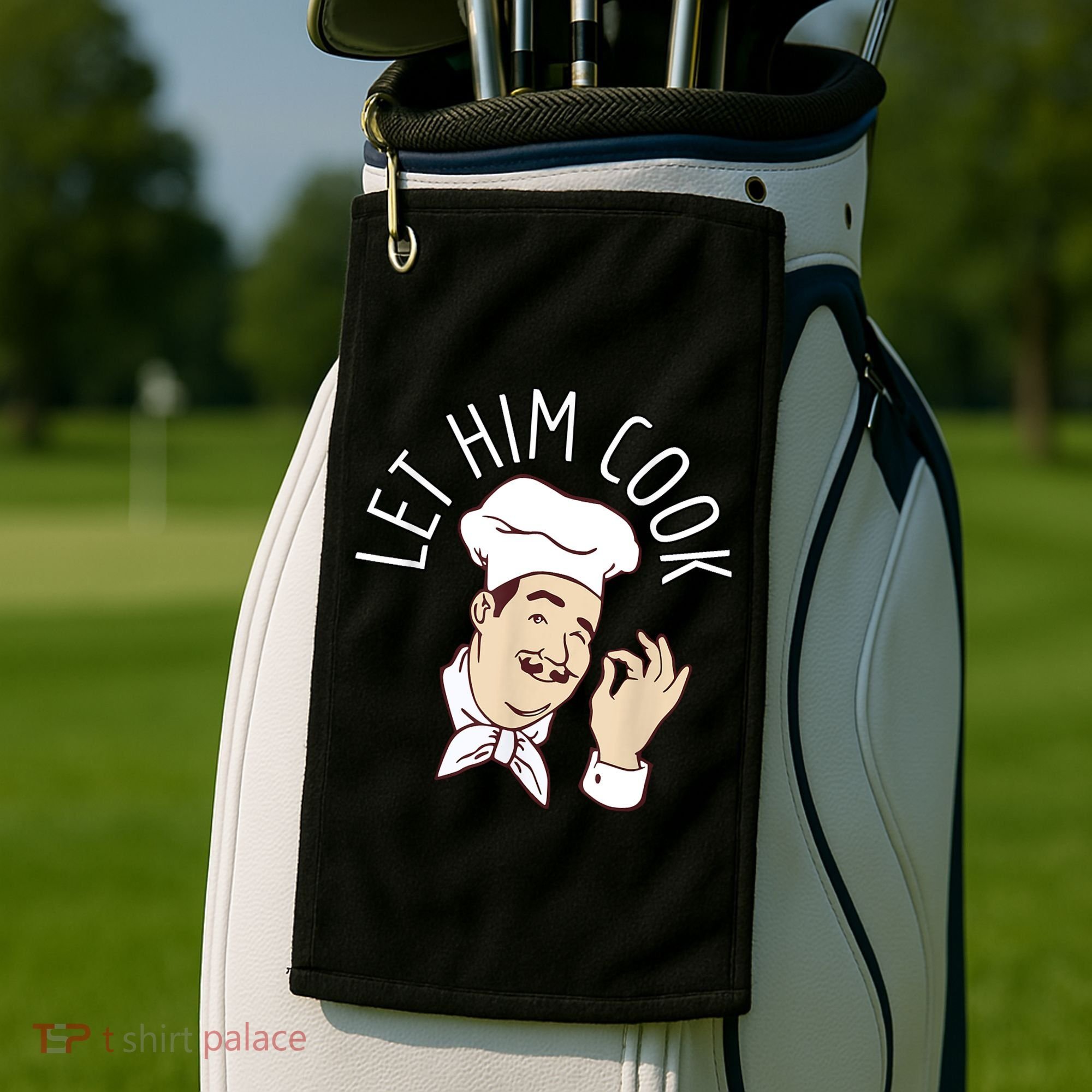 Let Him Cook Meme Golf Towel