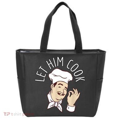 Let Him Cook Meme Tote Bag
