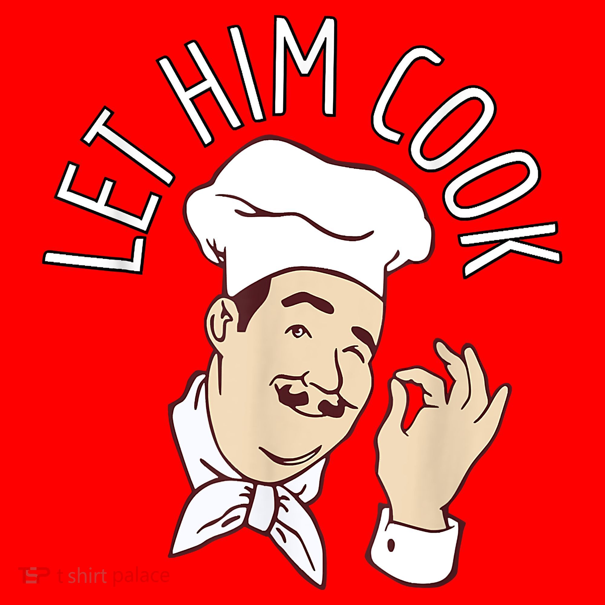 Let Him Cook Meme Santa Hat