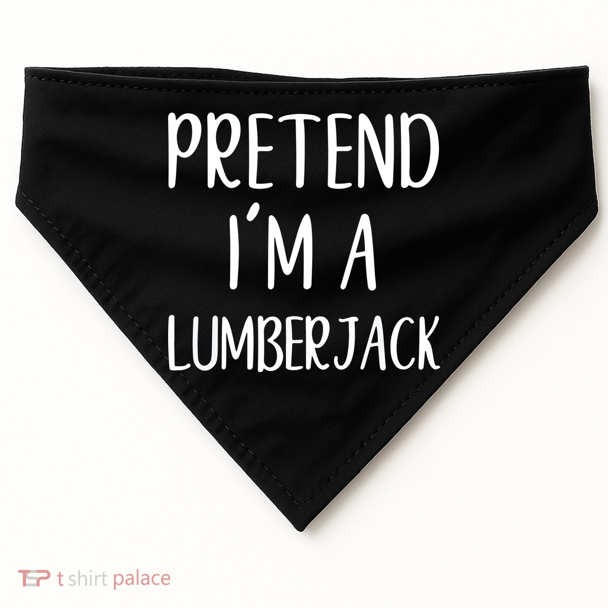 Lazy Halloween Costume Pretend I'm A Lumberjack USA-Made Doggie Bandana
