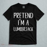 Lazy Halloween Costume Pretend I'm A Lumberjack T-Shirt thumb 5
