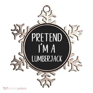 Lazy Halloween Costume Pretend I'm A Lumberjack Ornament