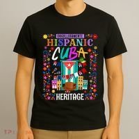 Latin Heritage Cuban Flag Outfit Idea For Women & Cuba Flag T-Shirt thumb 3