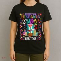 Latin Heritage Cuban Flag Outfit Idea For Women & Cuba Flag T-Shirt thumb 4