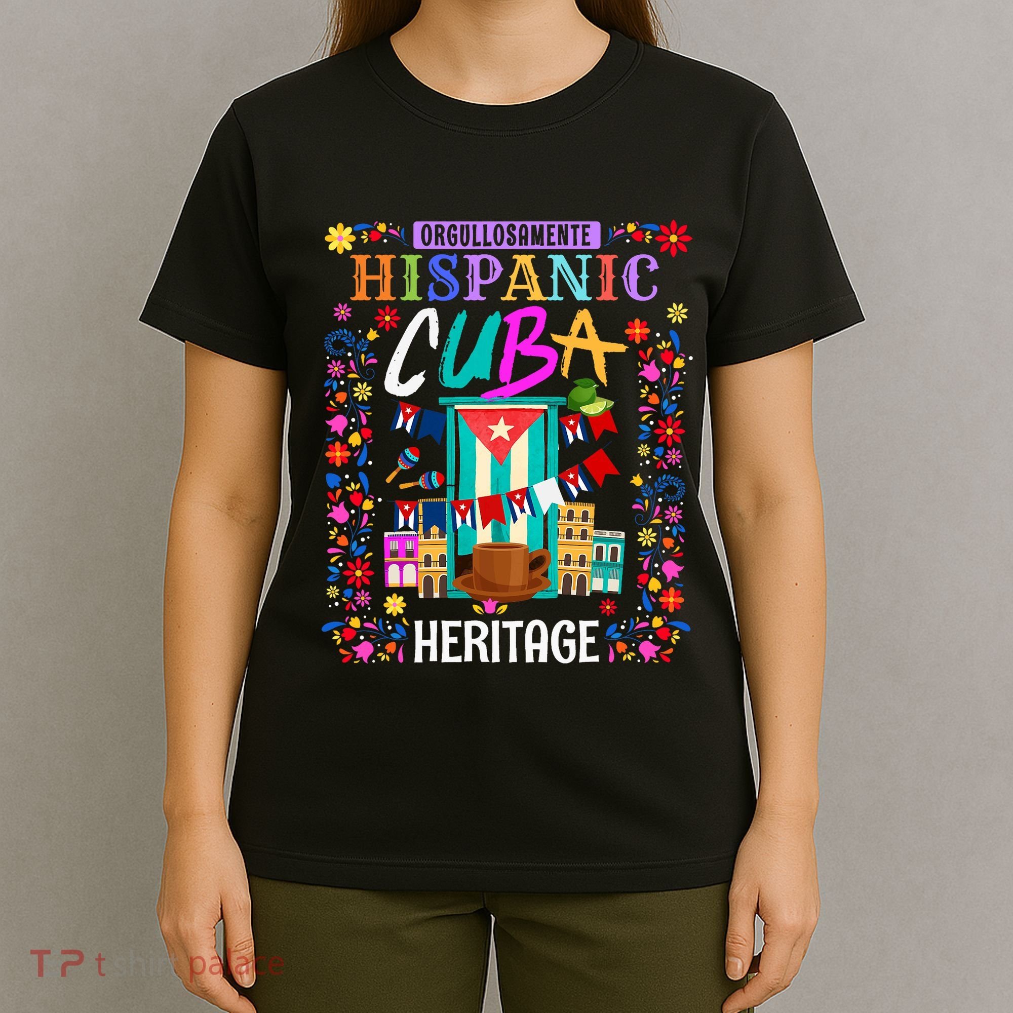 Latin Heritage Cuban Flag Outfit Idea For Women & Cuba Flag T-Shirt