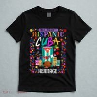 Latin Heritage Cuban Flag Outfit Idea For Women & Cuba Flag T-Shirt thumb 5
