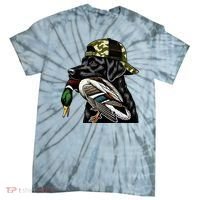Labrador Hunting Dog With Duck Hello Hunting Season Tie-Dye T-Shirt thumb 0
