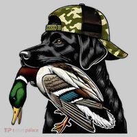 Labrador Hunting Dog With Duck Hello Hunting Season Tie-Dye T-Shirt thumb 2