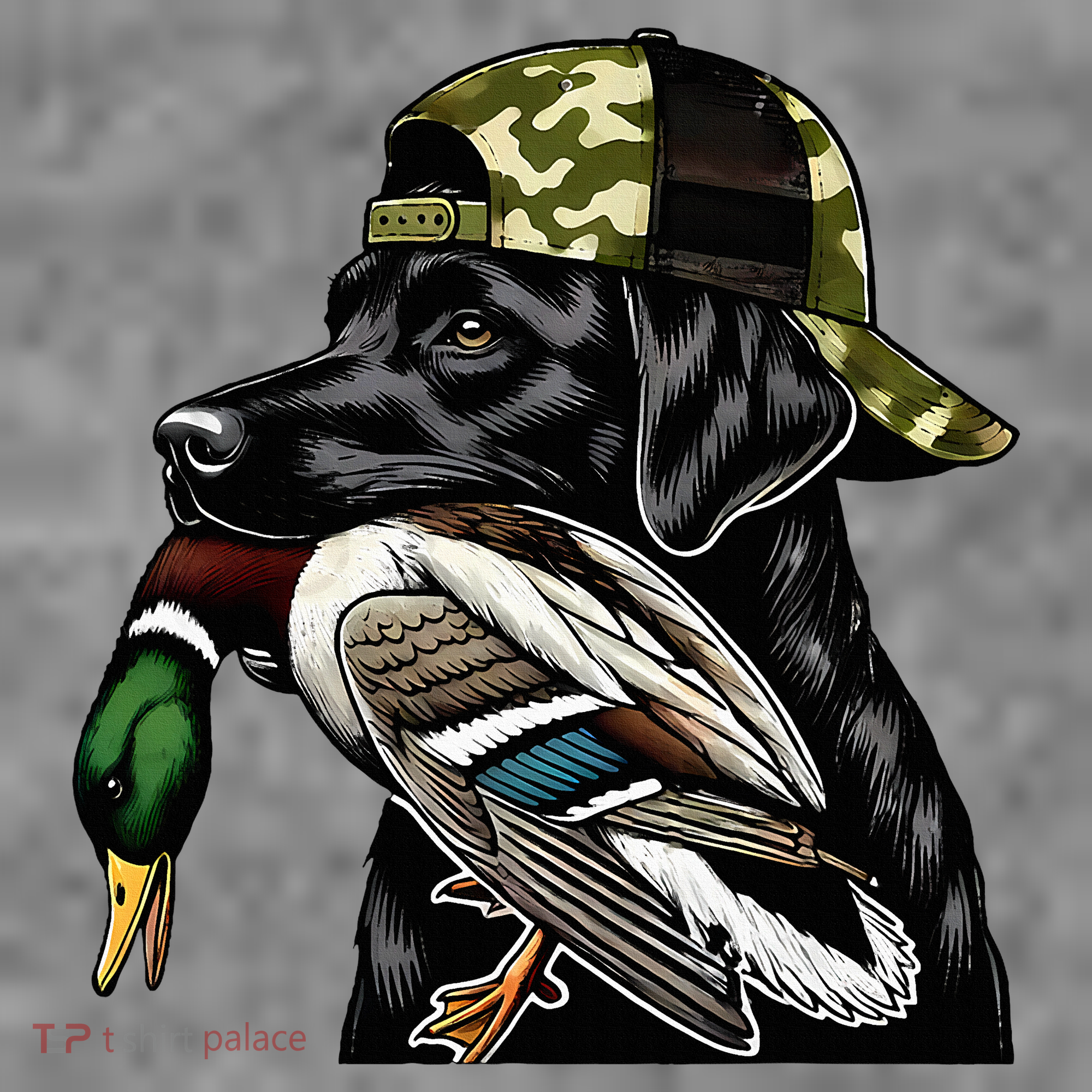 Labrador Hunting Dog With Duck Hello Hunting Season Sweatshirt Cinch Pack Bag