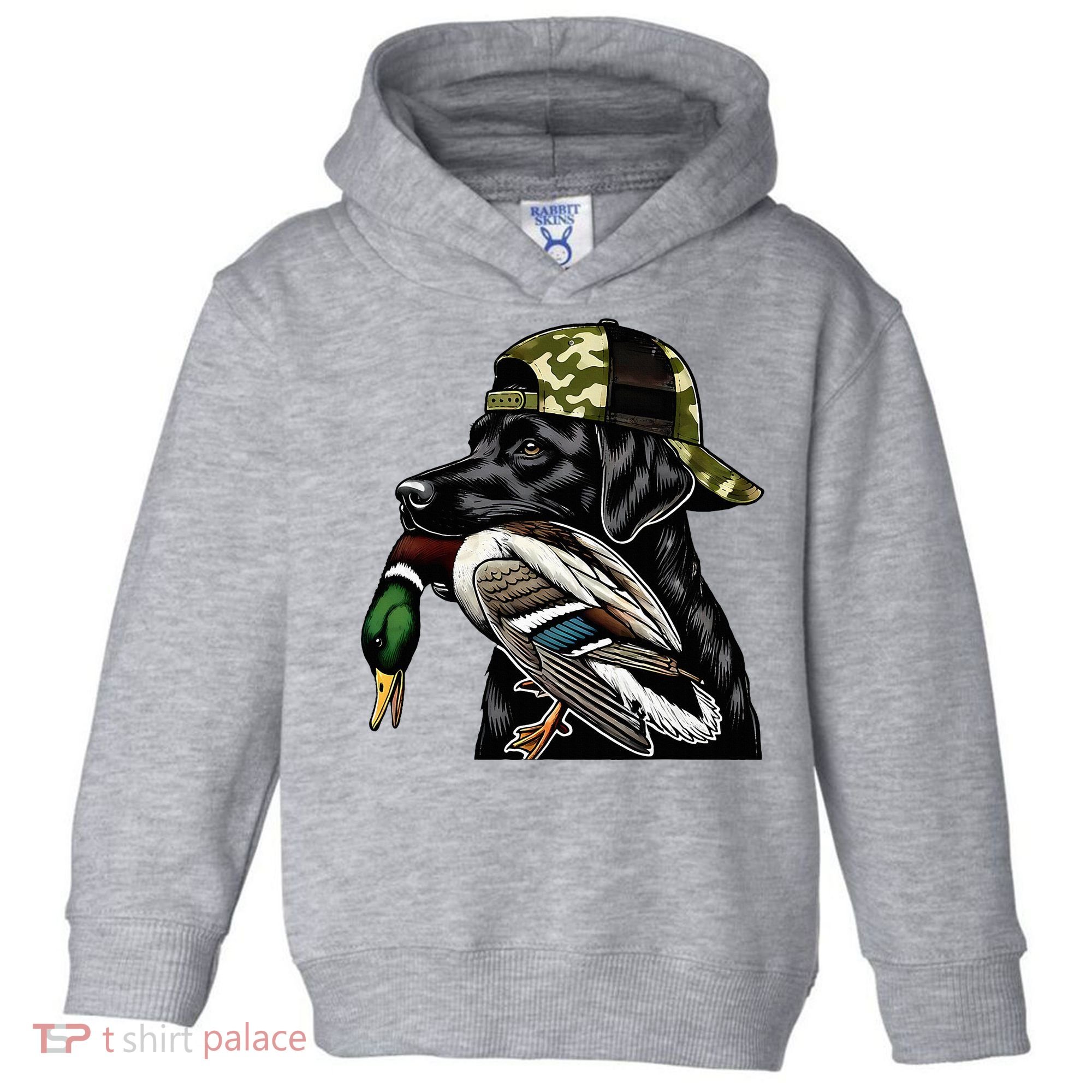 Labrador Hunting Dog With Duck Hello Hunting Season Toddler Hoodie
