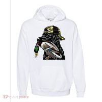 Labrador Hunting Dog With Duck Hello Hunting Season Comfort Colors Garment-Dyed Hooded Sweatshirt thumb 0