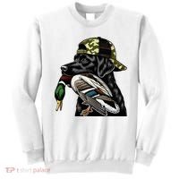 Labrador Hunting Dog With Duck Hello Hunting Season Sweatshirt thumb 0