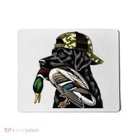 Labrador Hunting Dog With Duck Hello Hunting Season Mousepad thumb 0