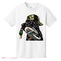 Labrador Hunting Dog With Duck Hello Hunting Season Kids T-Shirt thumb 0