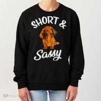 Long Haired Dachshund funny animal lovers Women's Sweatshirt thumb 0