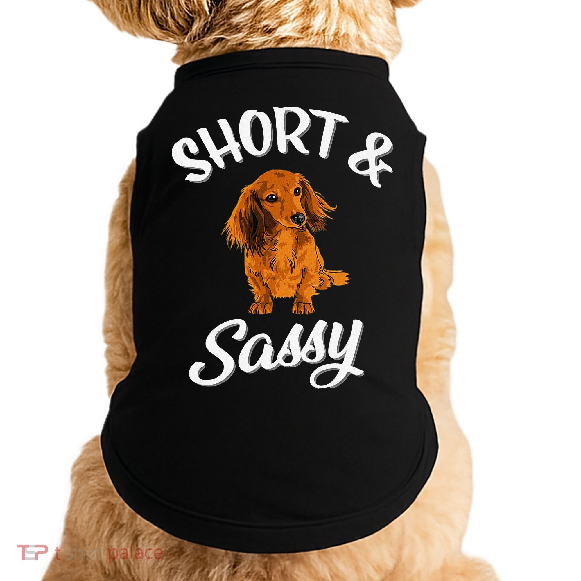 Long Haired Dachshund funny animal lovers Doggie Tank