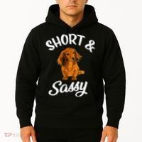 Long Haired Dachshund funny animal lovers Hoodie thumb 2