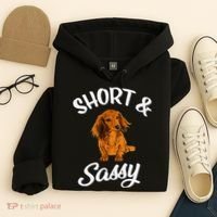 Long Haired Dachshund funny animal lovers Hoodie thumb 4