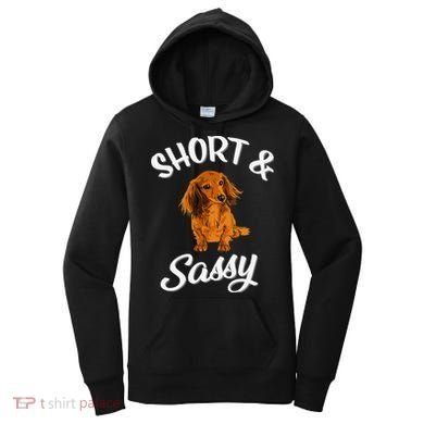 Long Haired Dachshund funny animal lovers Women's Hoodie