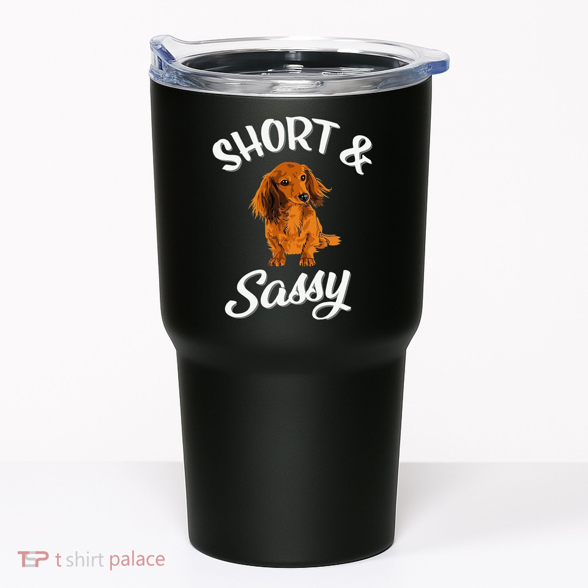 Long Haired Dachshund funny animal lovers Tumbler