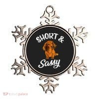 Long Haired Dachshund funny animal lovers Ornament thumb 0