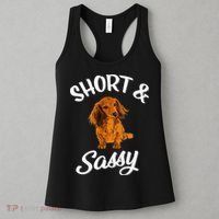 Long Haired Dachshund funny animal lovers Women's Tank Top thumb 3