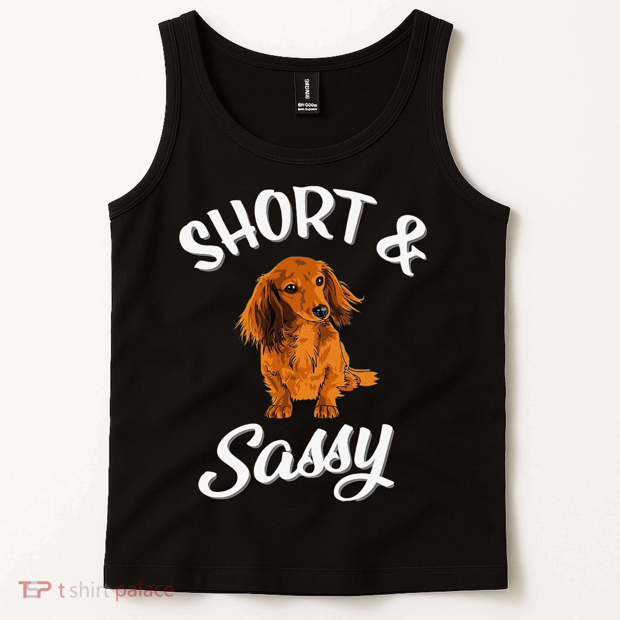 Long Haired Dachshund funny animal lovers Tank Top