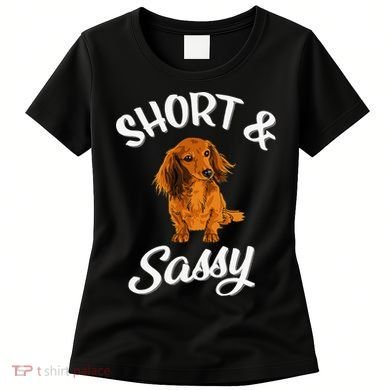 Long Haired Dachshund funny animal lovers Women's T-Shirt