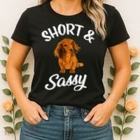 Long Haired Dachshund funny animal lovers Women's T-Shirt thumb 2