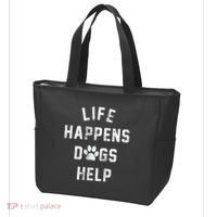 Life Happens Dogs Help Tote Bag thumb 3