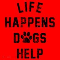 Life Happens Dogs Help Santa Hat thumb 1