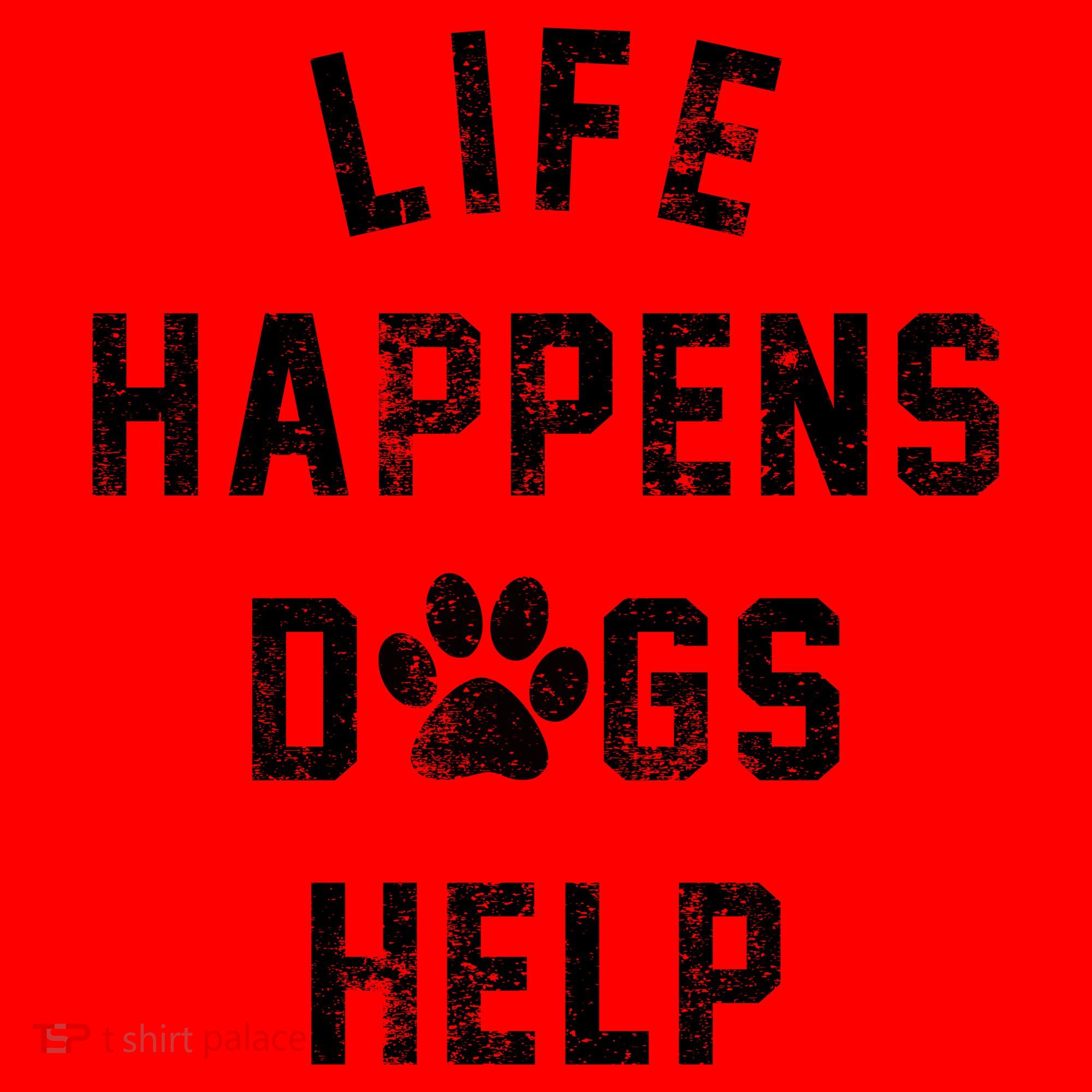 Life Happens Dogs Help Santa Hat