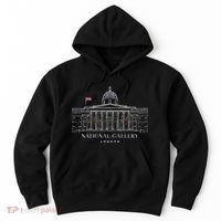 London Hand Drawing Of The National Gallery Building Great Hoodie thumb 0