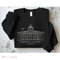 London Hand Drawing Of The National Gallery Building Great Sweatshirt thumb 2