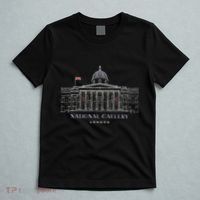 London Hand Drawing Of The National Gallery Building Great T-Shirt thumb 5