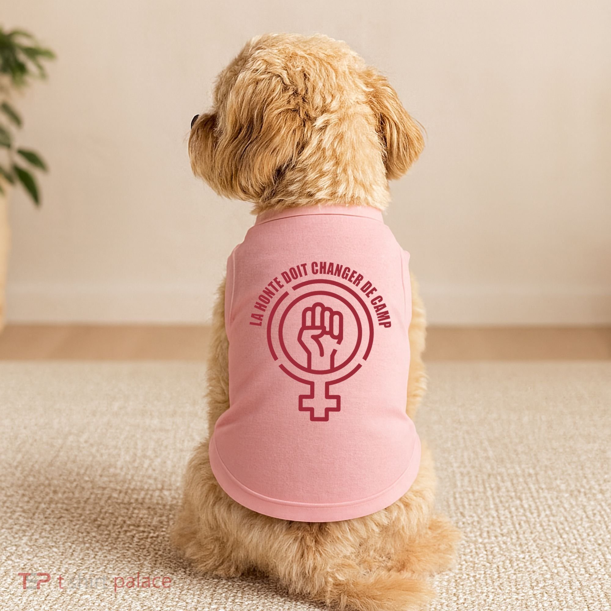 La Honte Doit Changer De Camp Feminist Gisele Pelicot Doggie Tank