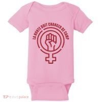 La Honte Doit Changer De Camp Feminist Gisele Pelicot Baby Bodysuit thumb 0