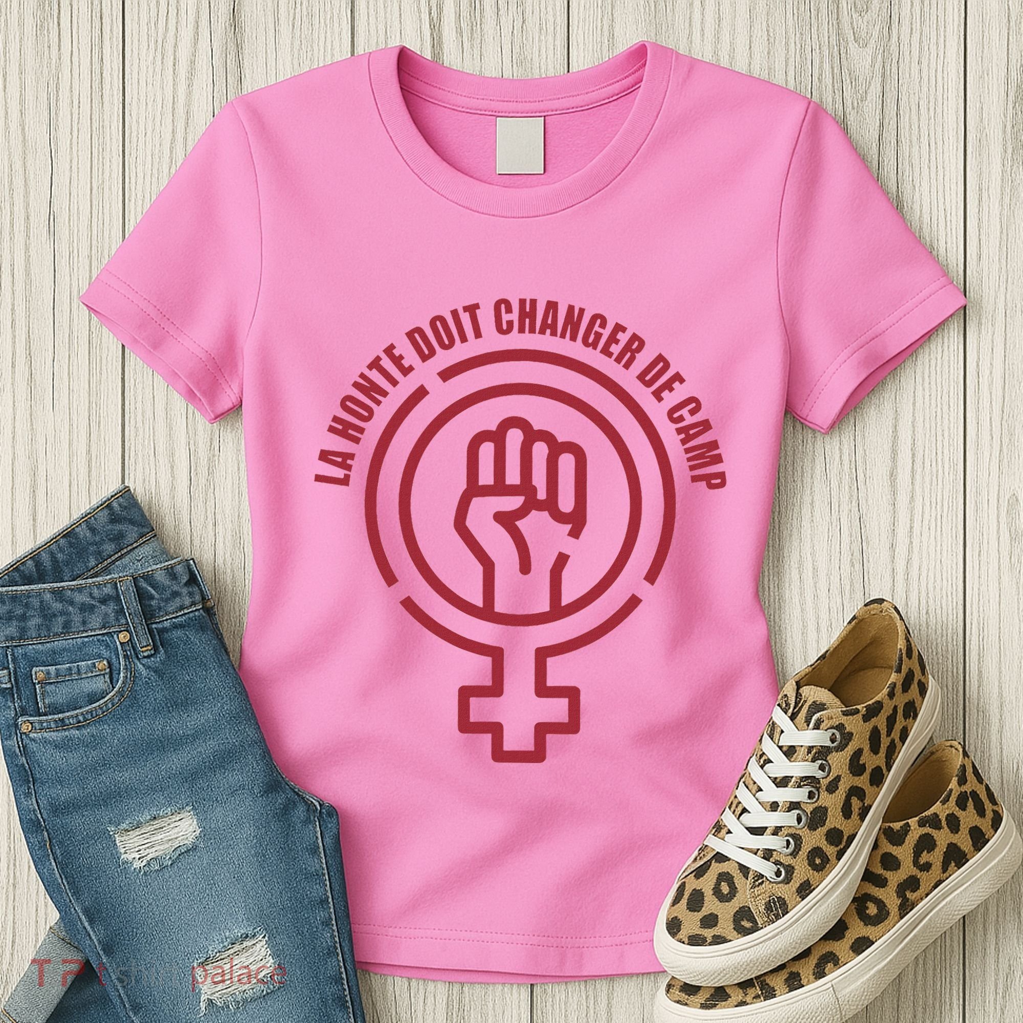 La Honte Doit Changer De Camp Feminist Gisele Pelicot Women's T-Shirt