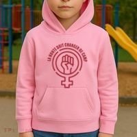 La Honte Doit Changer De Camp Feminist Gisele Pelicot Kids Hoodie thumb 2