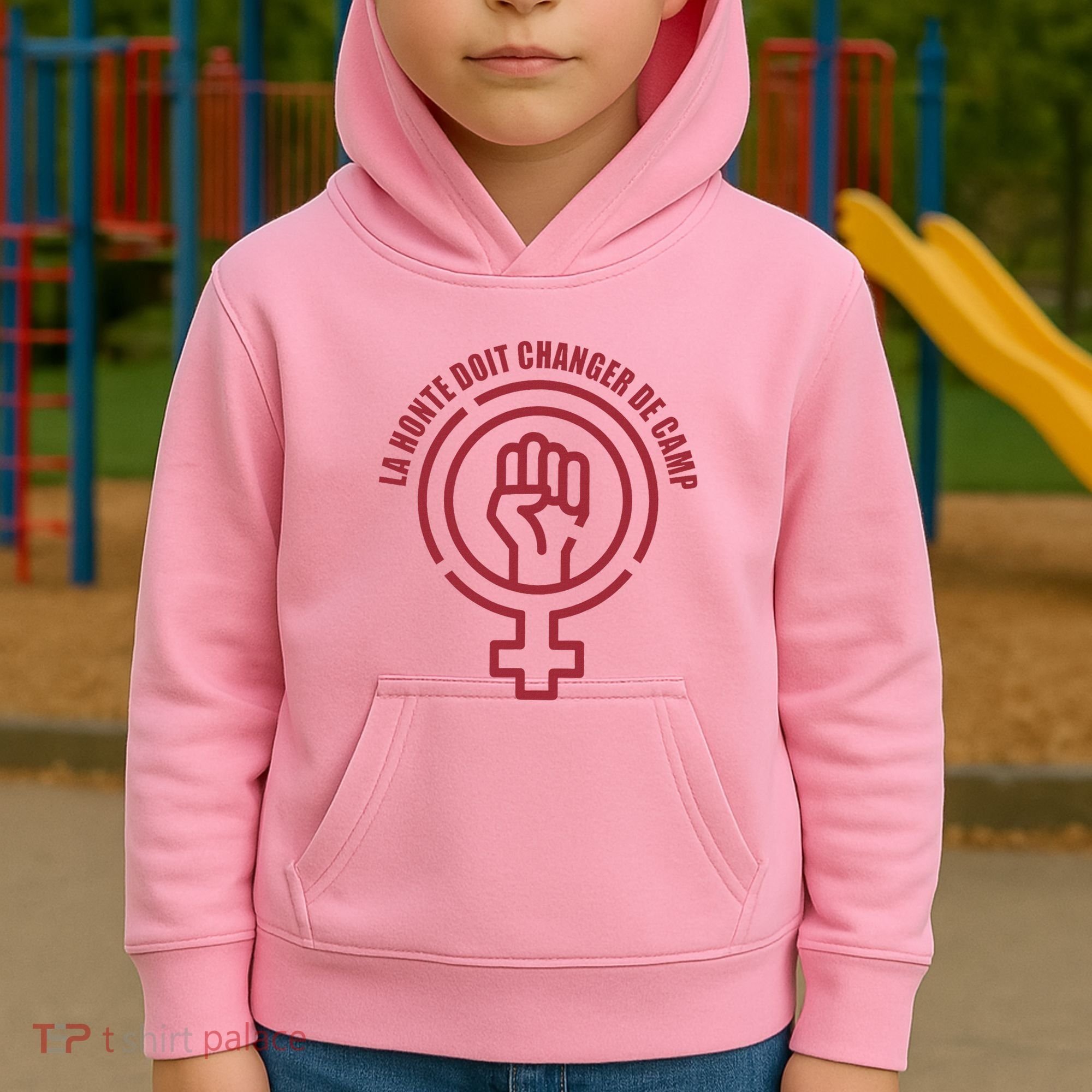 La Honte Doit Changer De Camp Feminist Gisele Pelicot Kids Hoodie