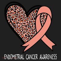 Leopard Heart Endometrial Cancer Awareness Peach Women's Sweatshirt thumb 2