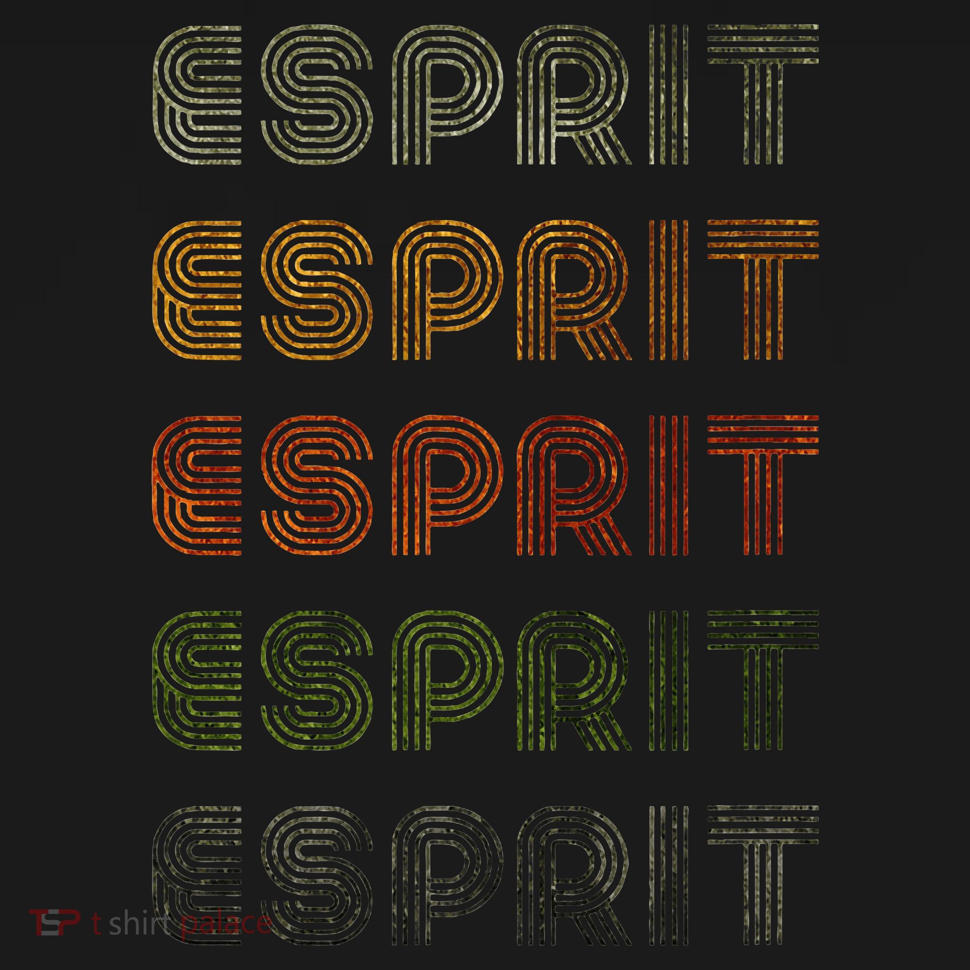 Love Heart Esprit Grunge Vintage Style Black Esprit T-Shirt