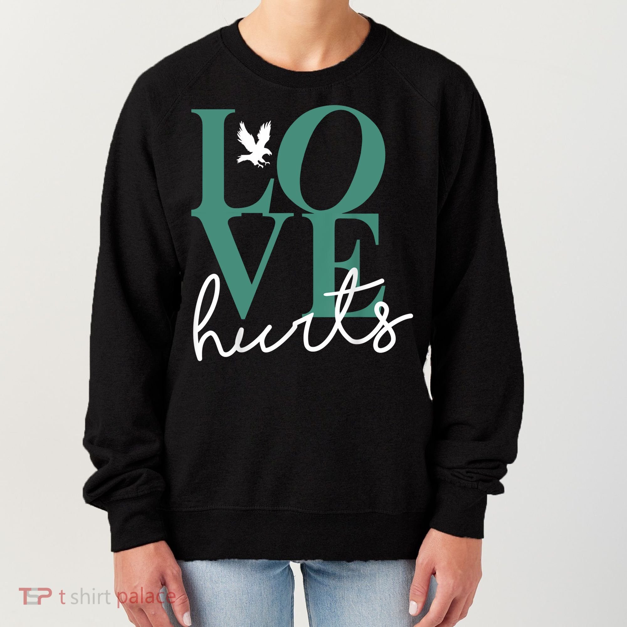 Love Hurts Eagle Retro Women's Sweatshirt