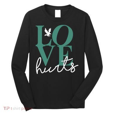Love Hurts Eagle Retro Long Sleeve Shirt