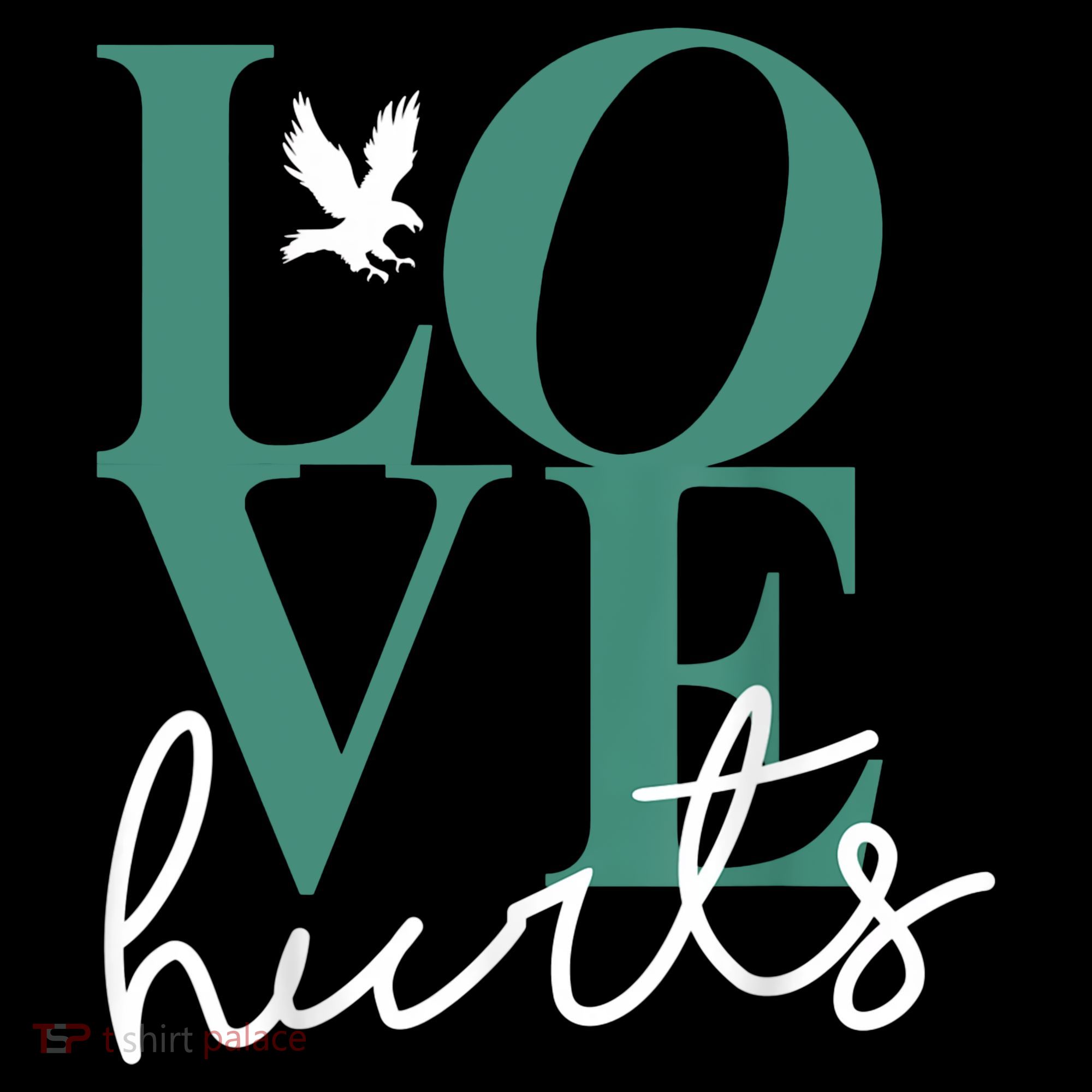 Love Hurts Eagle Retro Long Sleeve Shirt