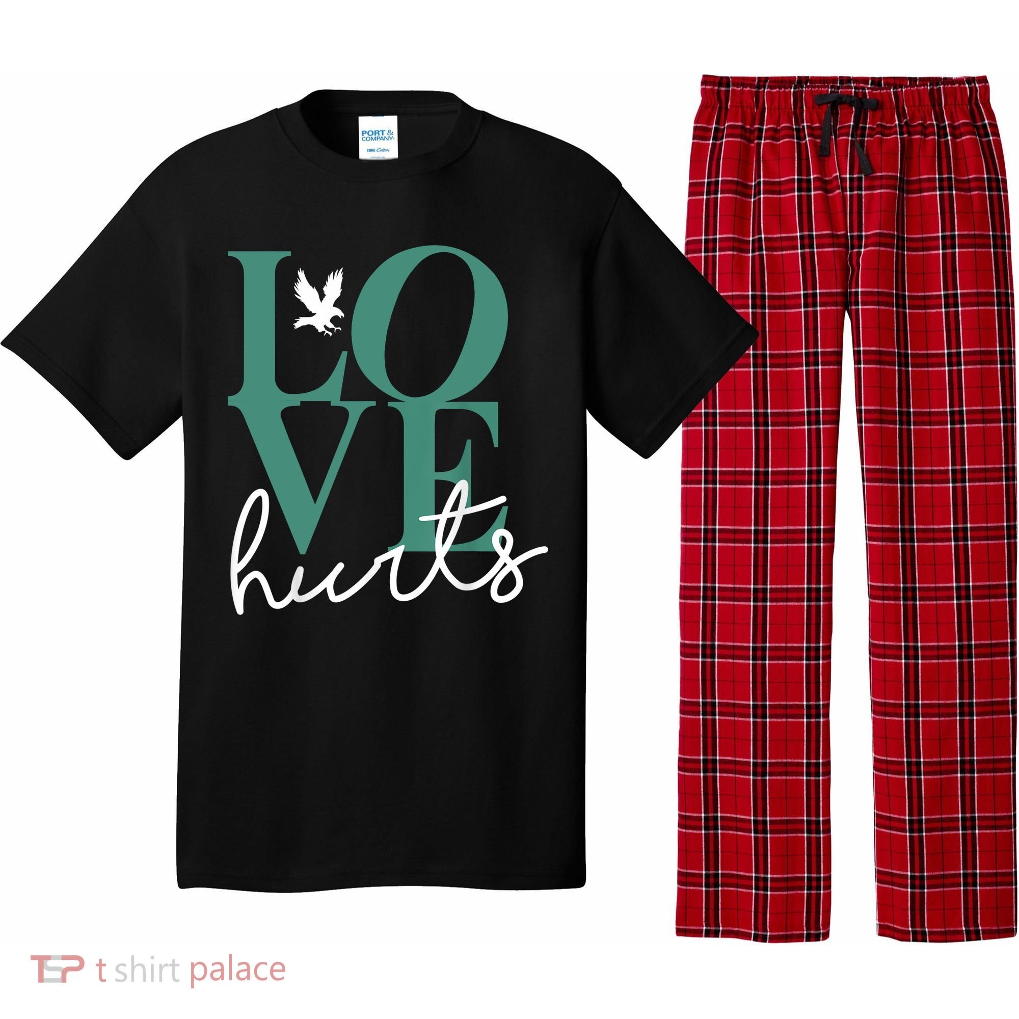 Love Hurts Eagle Retro Pajama Set