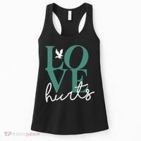 Love Hurts Eagle Retro Women's Tank Top thumb 0